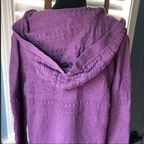 EUC VTG 90s / Y2K Quirky Retro Eclectic Knit Sweater Hoodie - Picture 10 of 11